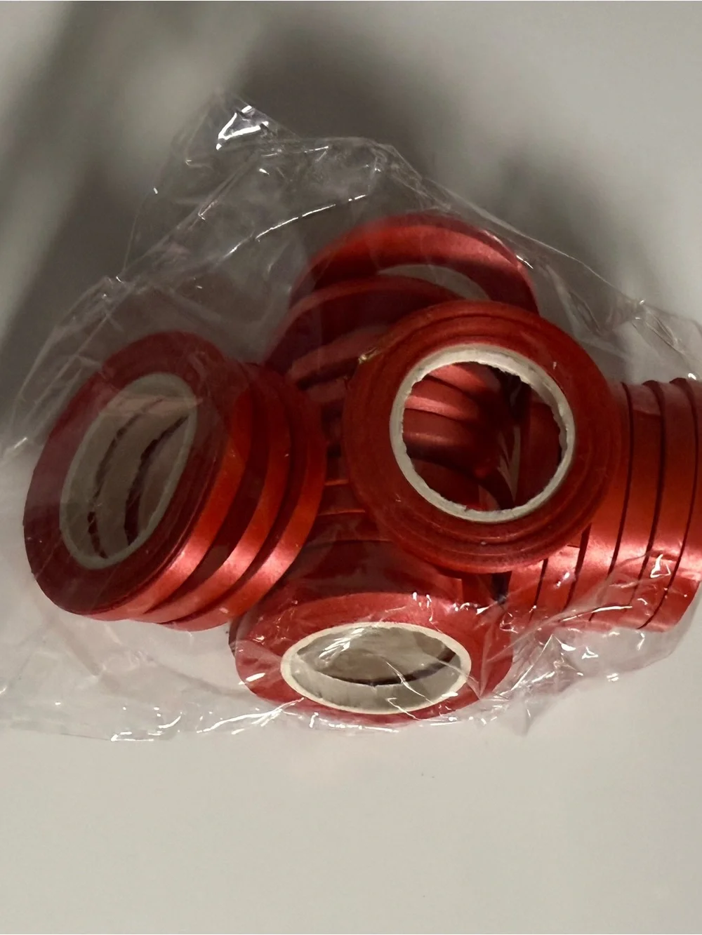 Red Decorative Party Tape Rolls - Pack